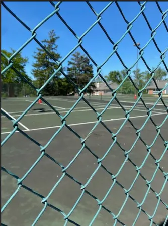a view of a lake with houses in the background