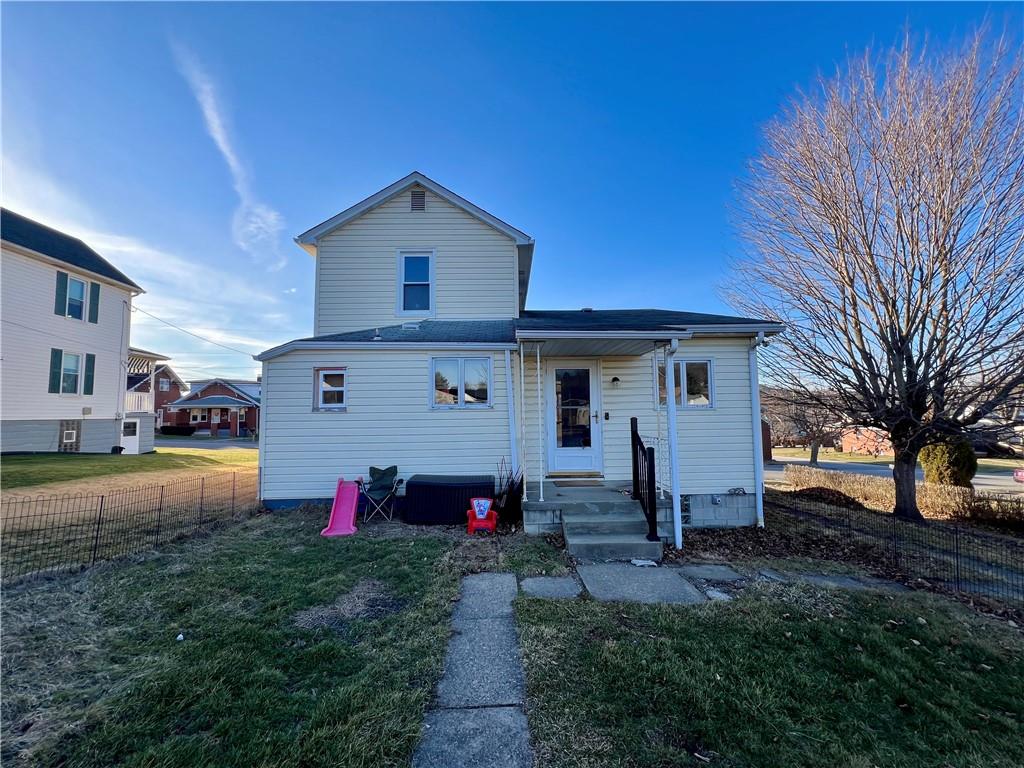 142 Alexander Avenue Strabane, PA 15363 - Photo 8 of 25 a view of backyard of house with outdoor seating