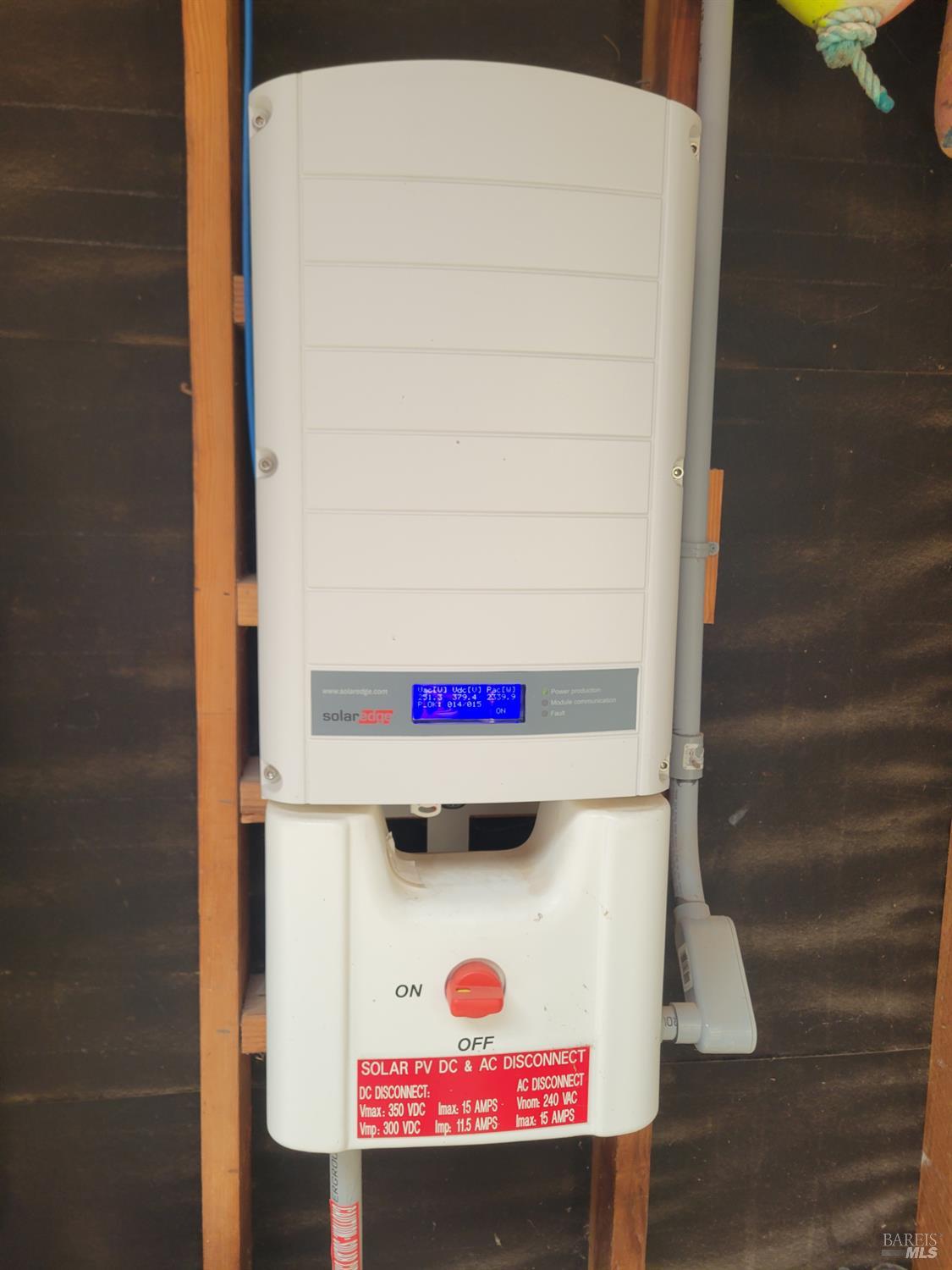 40440 Garcia River Road Point Arena, CA 95468 - Photo 43 of 49 Solar inverter in garage
