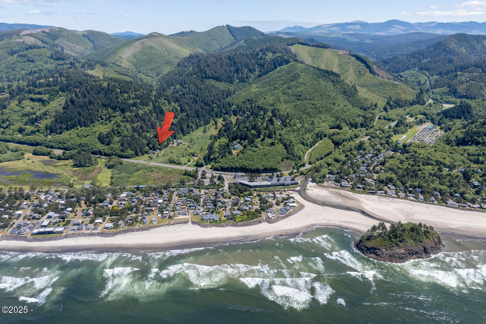 4850 Schoolhouse Road Neskowin, OR 97149 - Photo 33 of 33 Drone of the Village