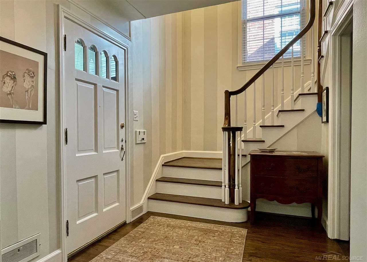 275 Merriweather Road Grosse Pointe, MI 48236 - Photo 3 of 36 Custom painted Foyer and Stairwell