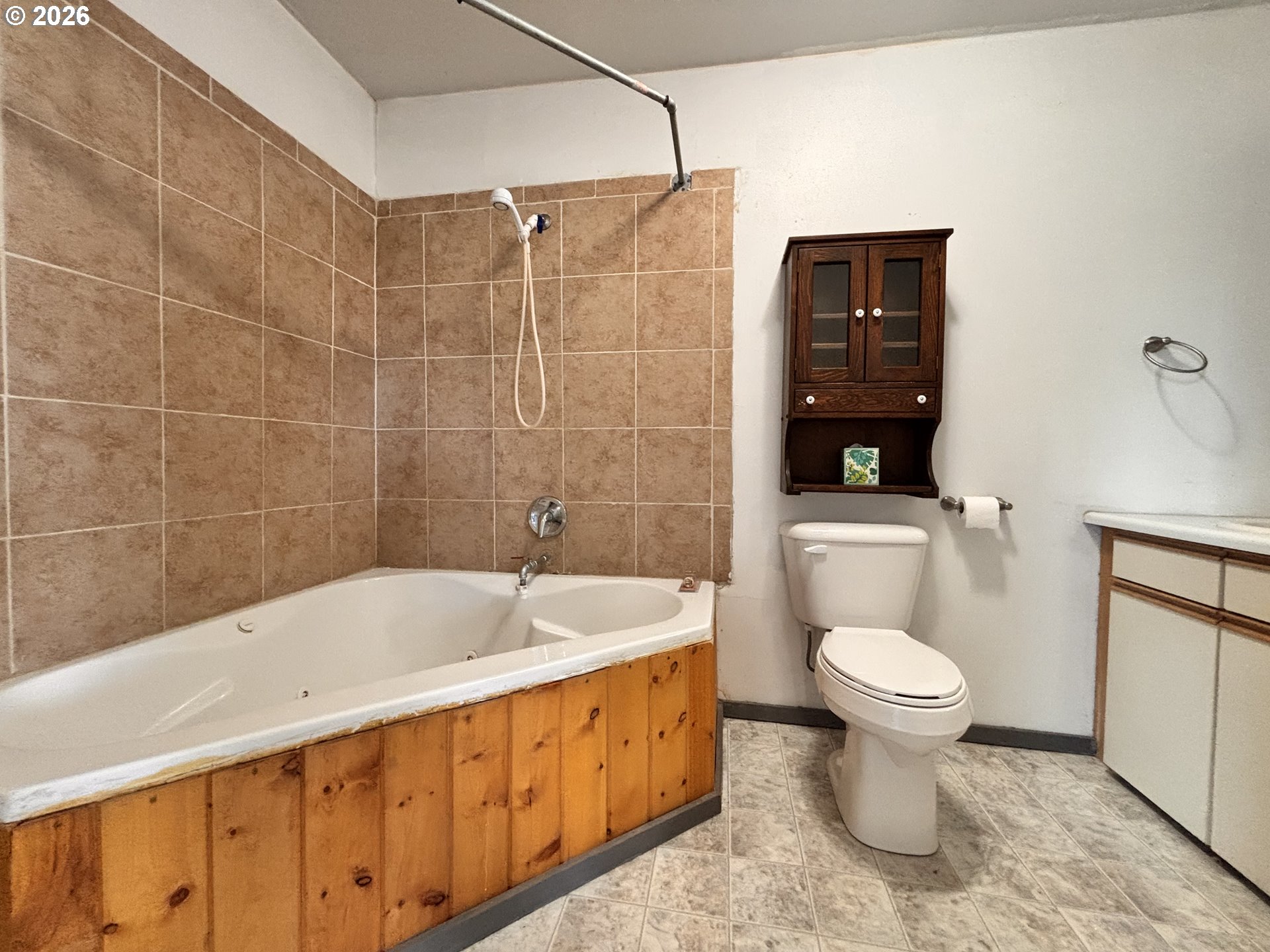 302 Southwest Depot Street Enterprise, OR 97828 - Photo 15 of 22 a bathroom with a sink a toilet and shower