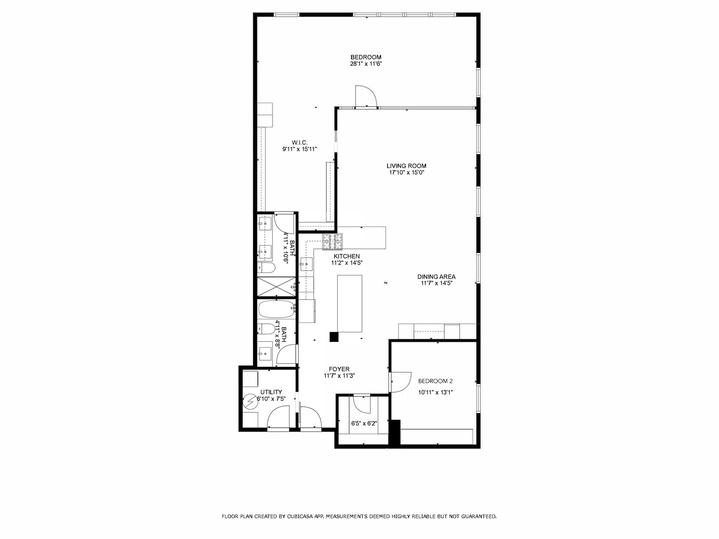 14 North Peoria Street, Unit 3E Chicago, IL 60607 - Photo 27 of 27 a picture of floor plan
