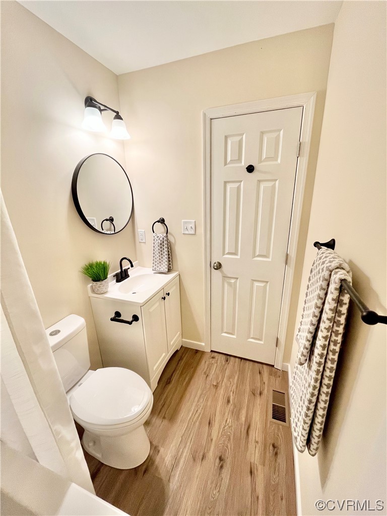 6626 Jackson Road Quinton, VA 23141 - Photo 24 of 40 The hall bathroom featuring vanity with dark metal