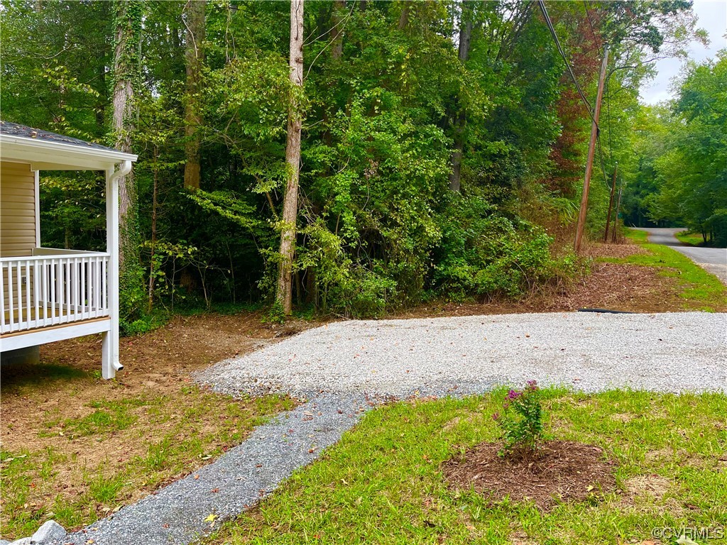 6626 Jackson Road Quinton, VA 23141 - Photo 33 of 40 View of yard showing a The parking area with a vie
