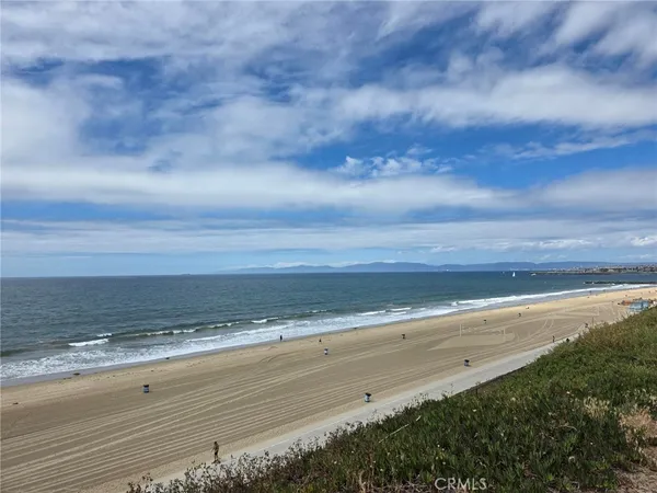 a view of an ocean and beach