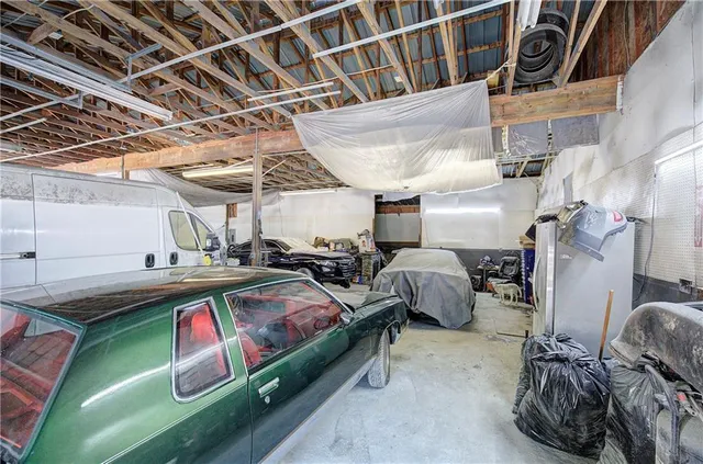 a room with gym equipment