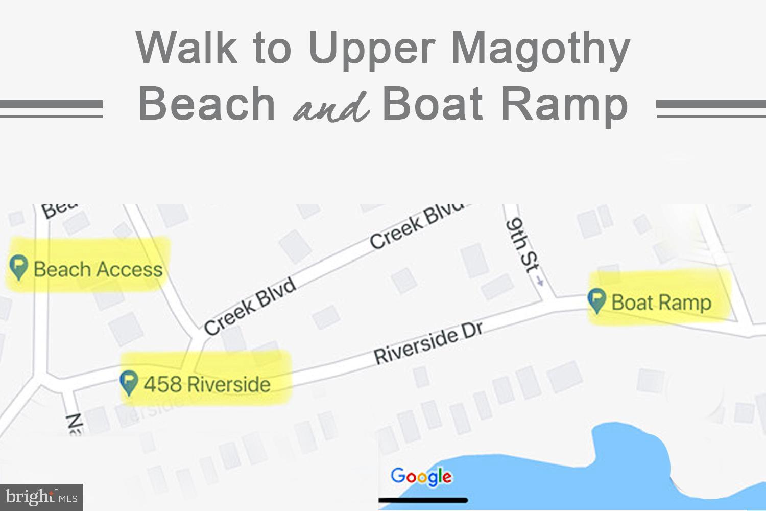 458 Riverside Drive Pasadena, MD 21122 - Photo 29 of 35 Just Steps to Community Beach and Boat Ramp!