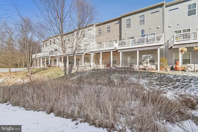 a front view of a building with balcony