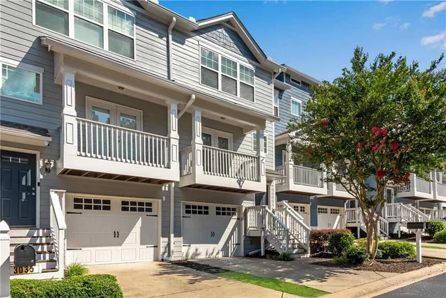 a front view of a building