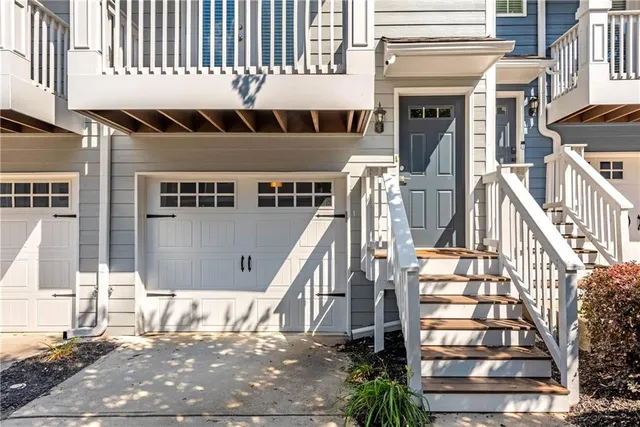 a view of a building with a balcony