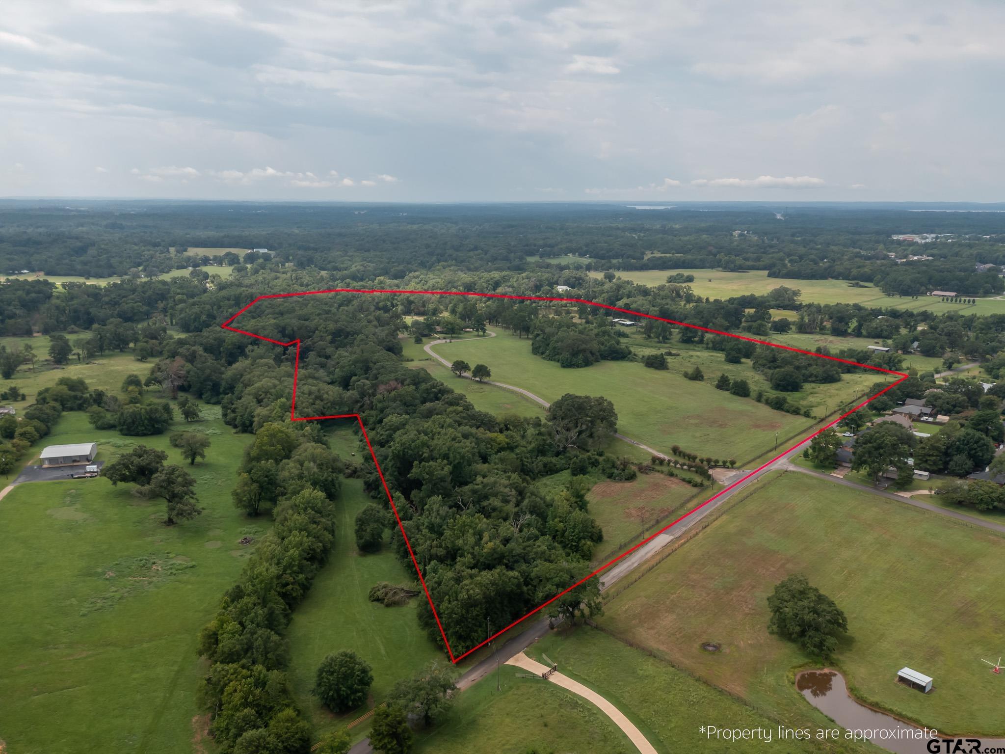 16611 Old Noonday Road Tyler, TX 75703 - Photo 44 of 46 an aerial view of a houses with outdoor space