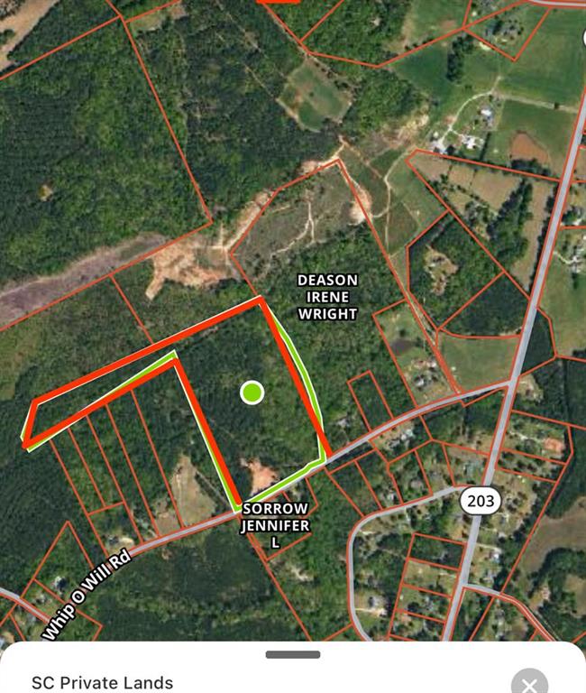 0 Whip O Will Road Abbeville, SC 29620 - Photo 3 of 3 Visualize property boundaries and surrounding landscape with this detailed aerial map.