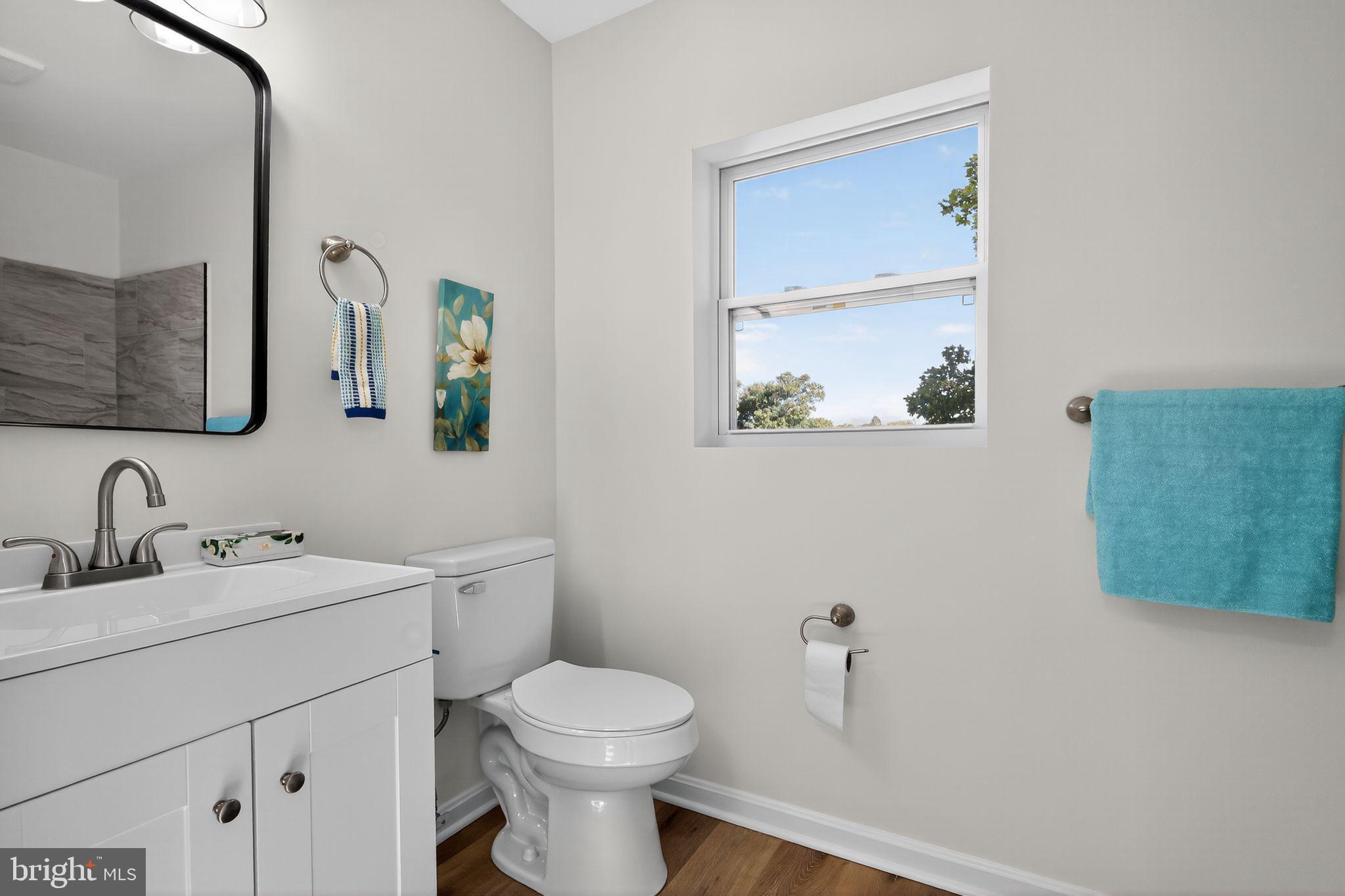4508 Yates Road Beltsville, MD 20705 - Photo 7 of 25 a bathroom with a toilet sink and mirror