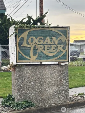 a view of a street sign