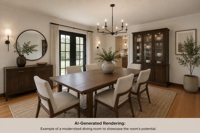 200 Bonbrook Mill Road Rocky Mount, VA 24151 - Photo 40 of 88 Dining Room - AI Generated Potential