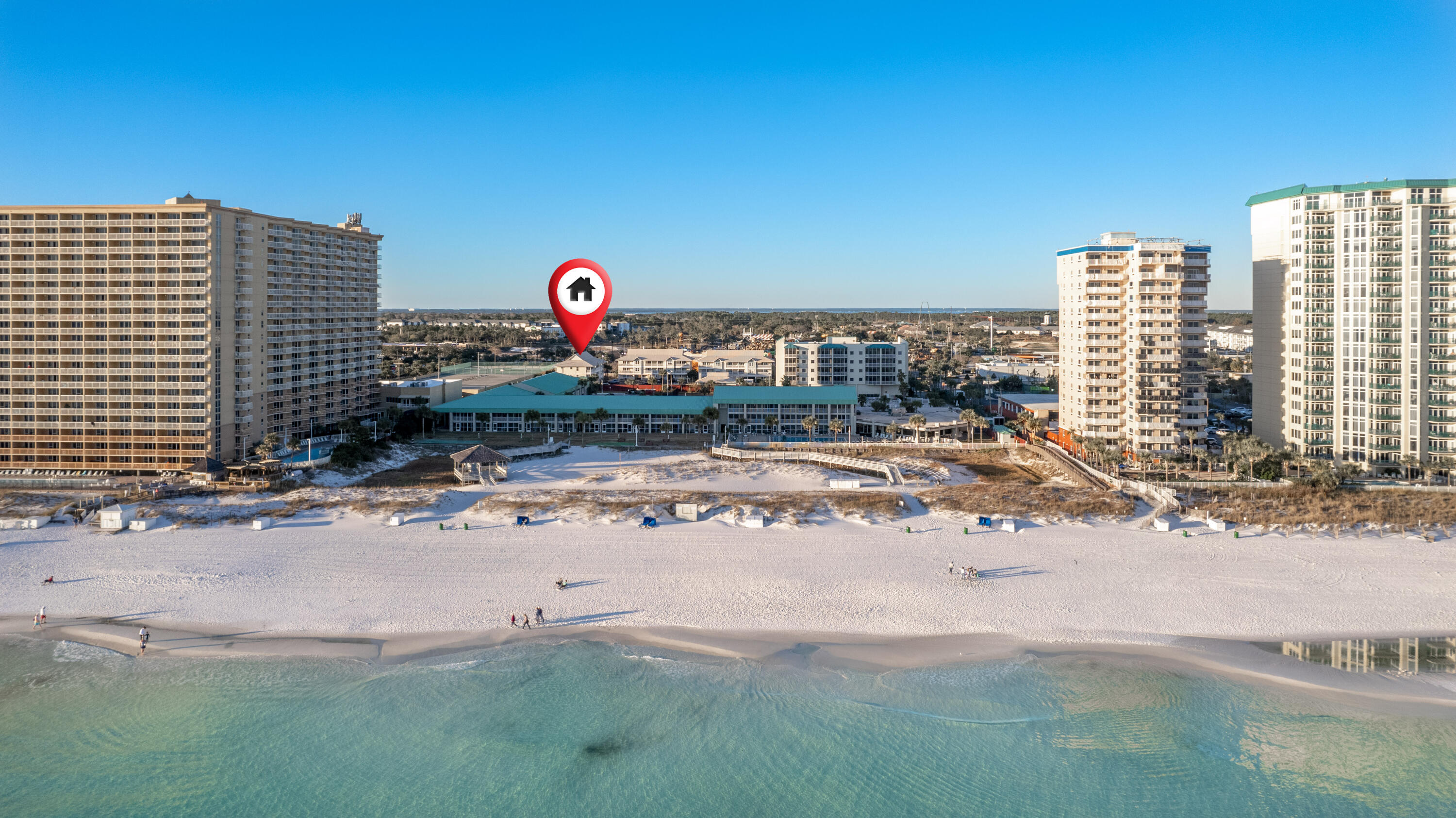 1006 E Highway, Unit 212 Destin, FL 32541 - Photo 43 of 52 a sign board with buildings in the background