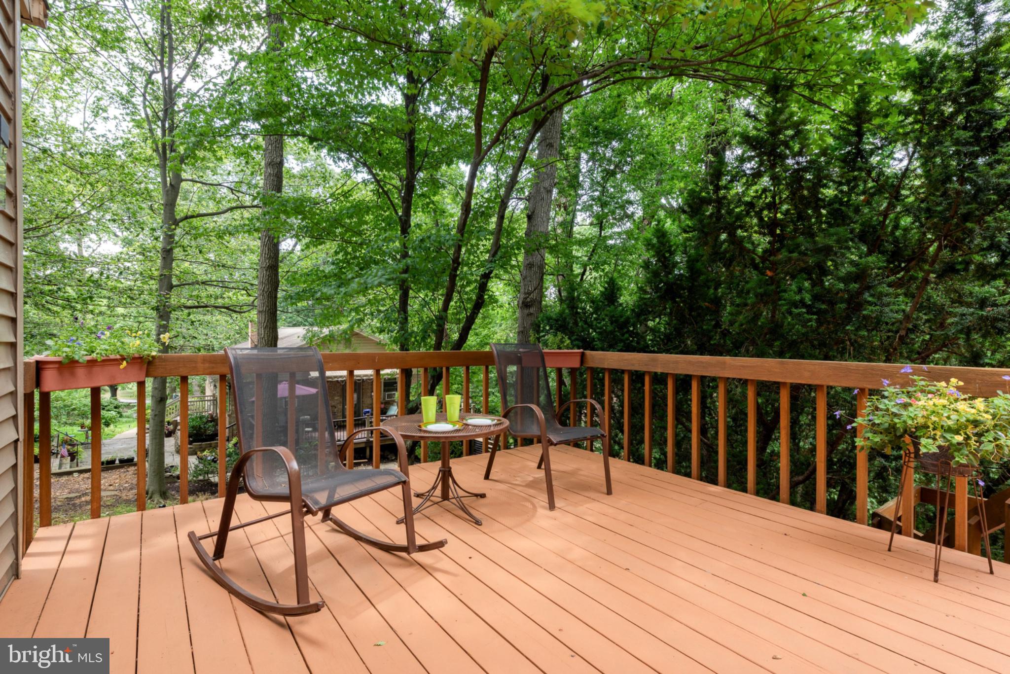 2861 Spring Valley Road Lancaster, PA 17601 - Photo 35 of 59 Serene deck nestled in lush greenery.