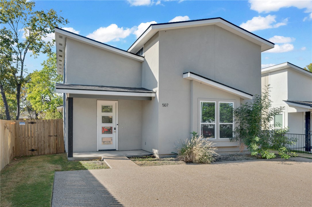 a house with a outdoor space