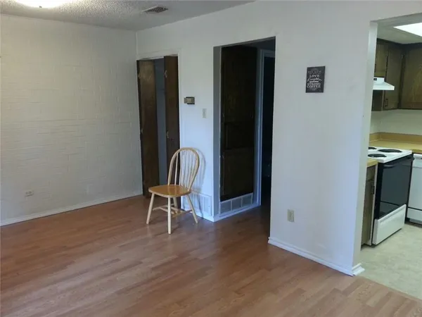 a chair and a table in a room