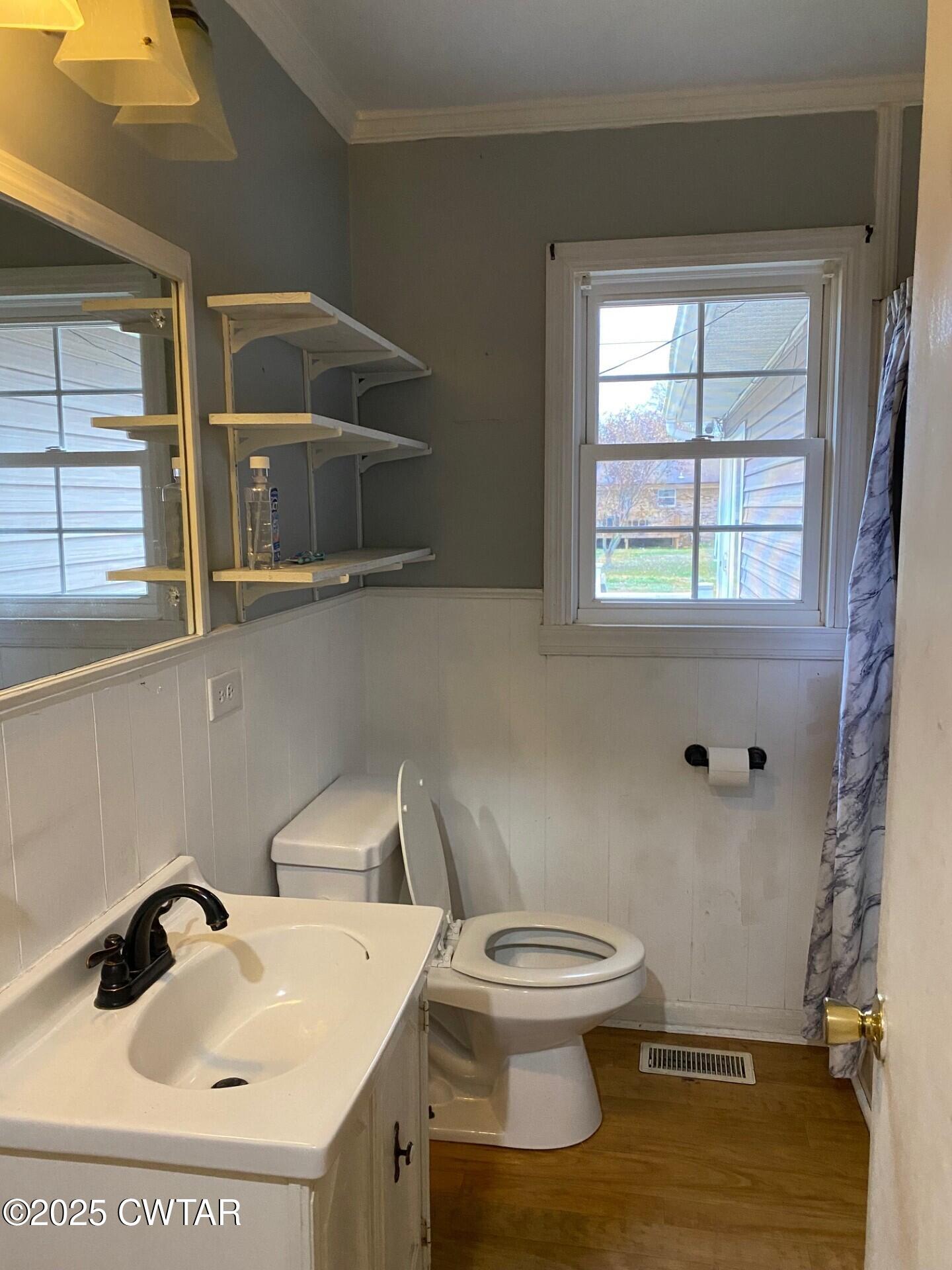 268 West Main Street Hornbeak, TN 38232 - Photo 5 of 11 a bathroom with a sink a toilet and window