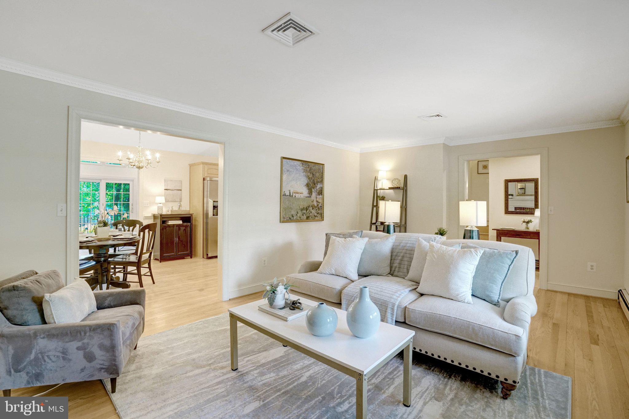 4409 Ferry Landing Road Alexandria, VA 22309 - Photo 16 of 68 Living room that opens to dining area