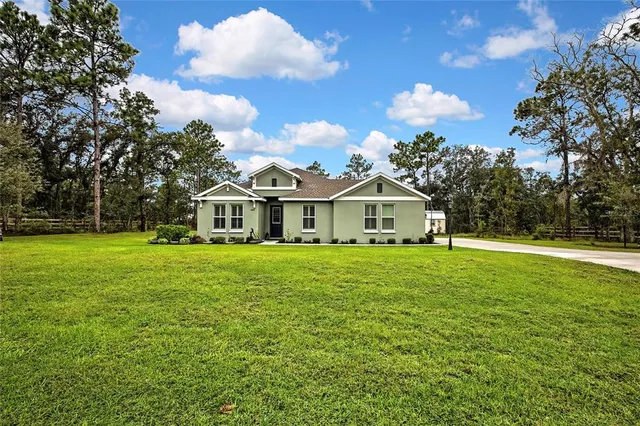 a view of a lake with houses