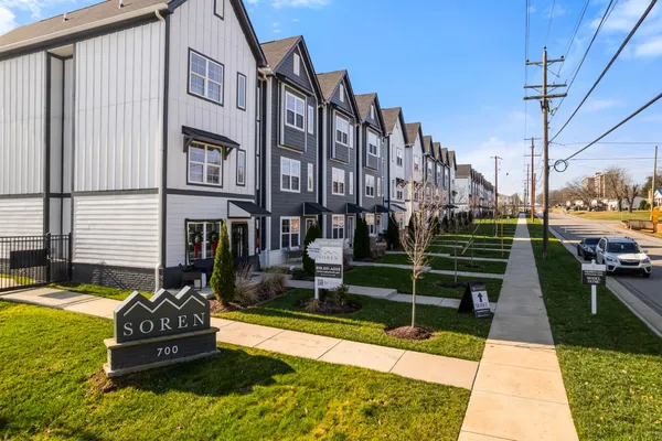 a front view of a house with entertaining space