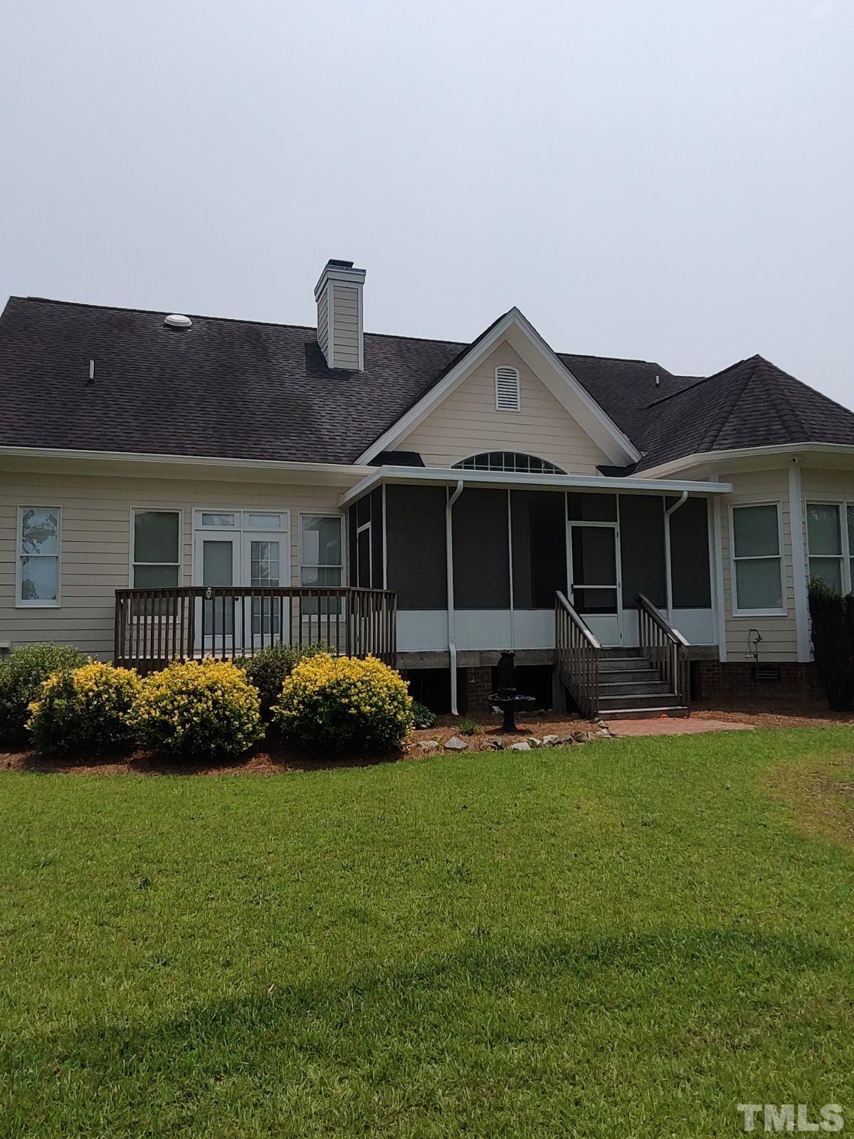 5445 Red Hill Church Road Coats, NC 27521 - Photo 59 of 66 Back View of Deck and Screened in Porch!~