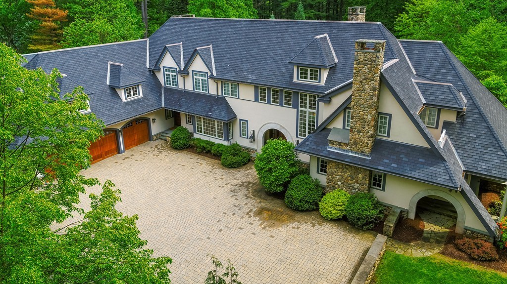 49 Possum Road Weston, MA 02493 - Photo 2 of 33 an aerial view of a house with a yard