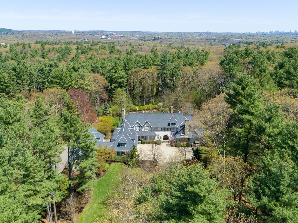 49 Possum Road Weston, MA 02493 - Photo 30 of 33 an aerial view of a house with yard
