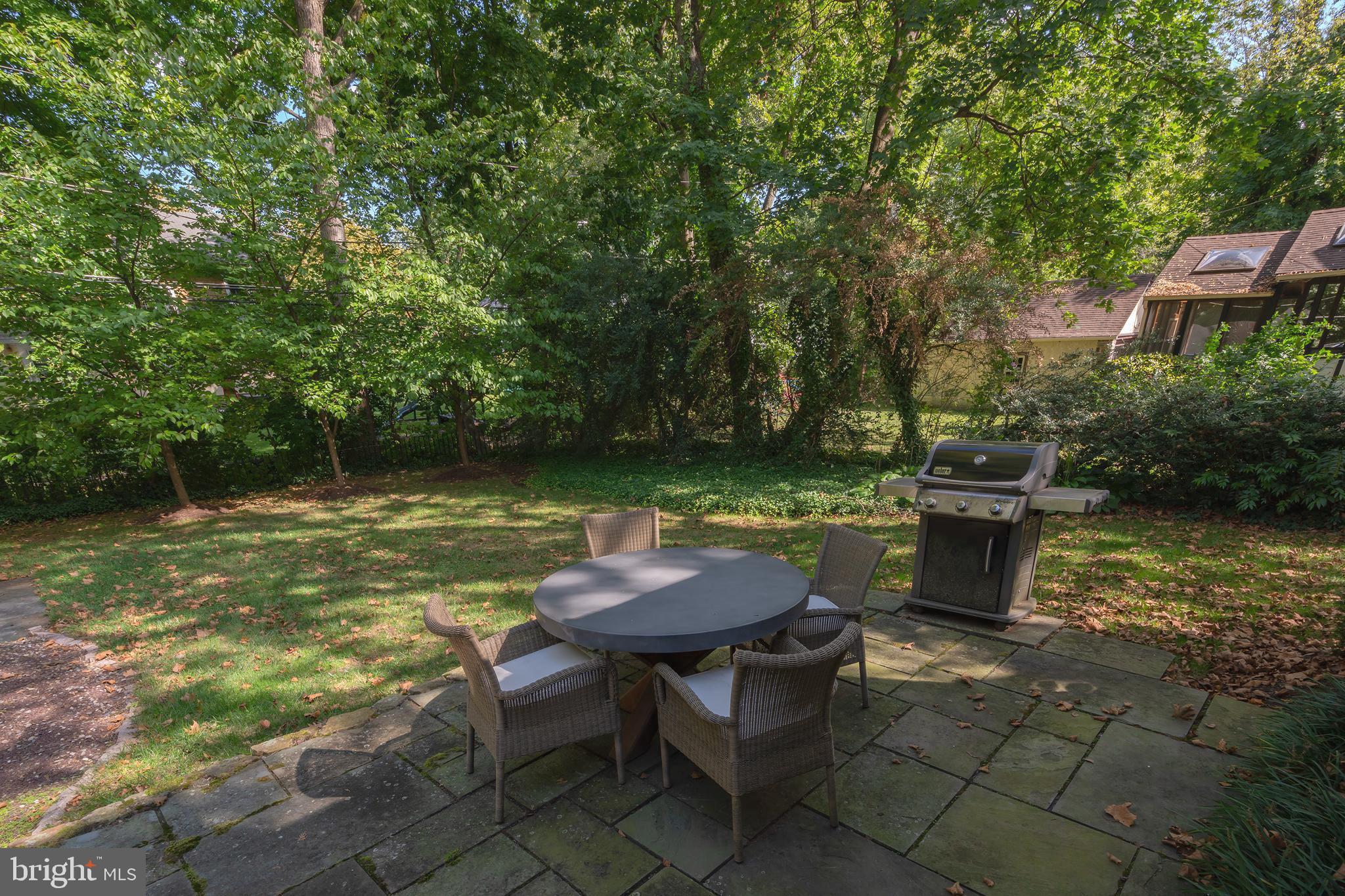 327 Valley Road Merion Station, PA 19066 - Photo 54 of 55 Back patio looking over yard