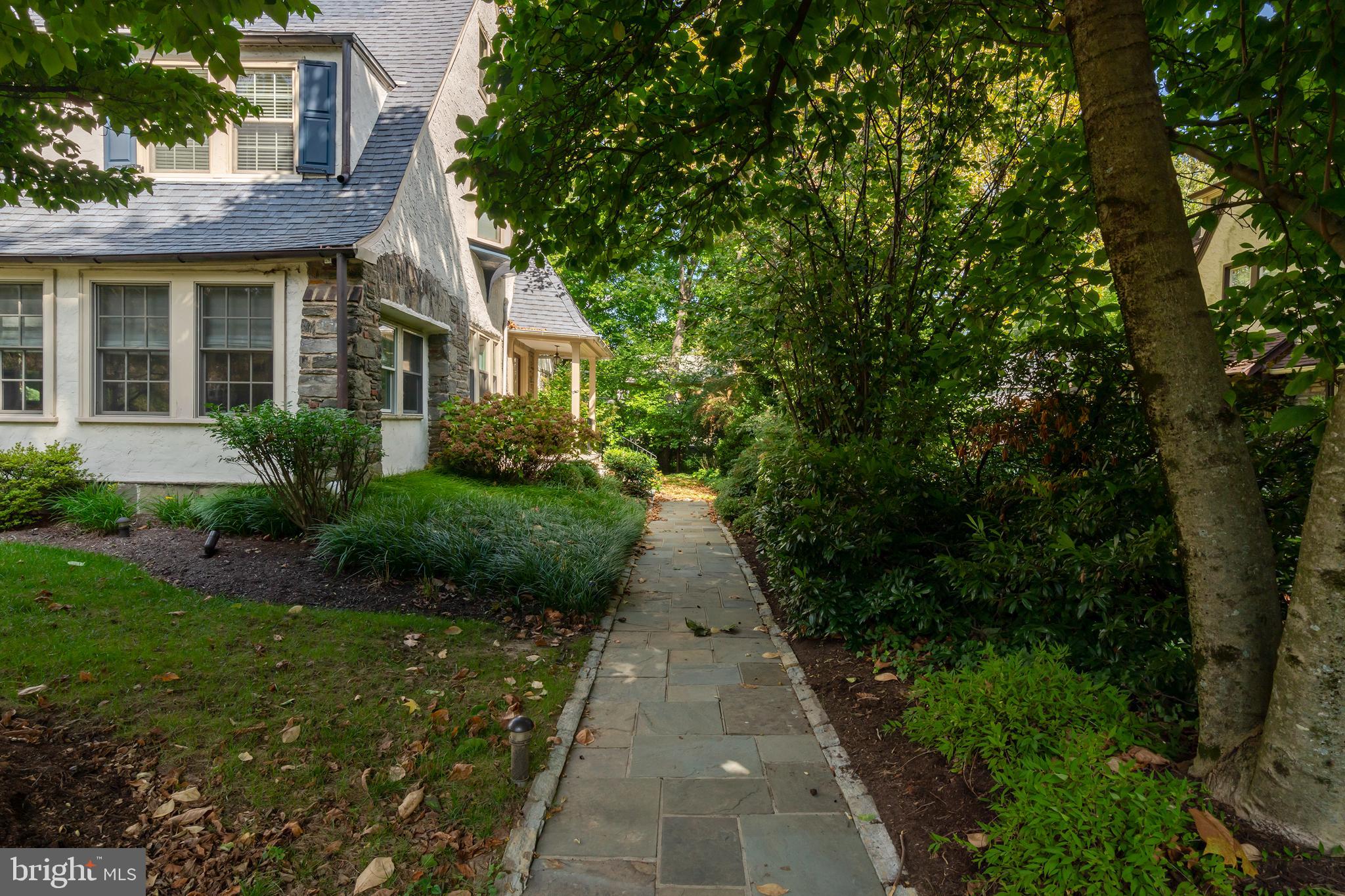 327 Valley Road Merion Station, PA 19066 - Photo 6 of 55 Classic stone pavers to front door