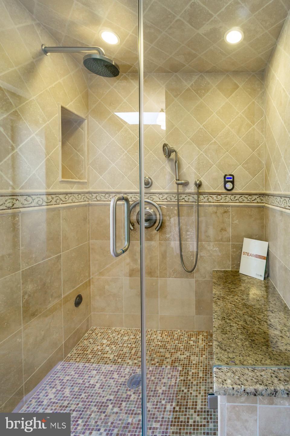11416 Running Cedar Road Reston, VA 20191 - Photo 31 of 43 CUSTOM STEAM SHOWER IN OWNERS BATH