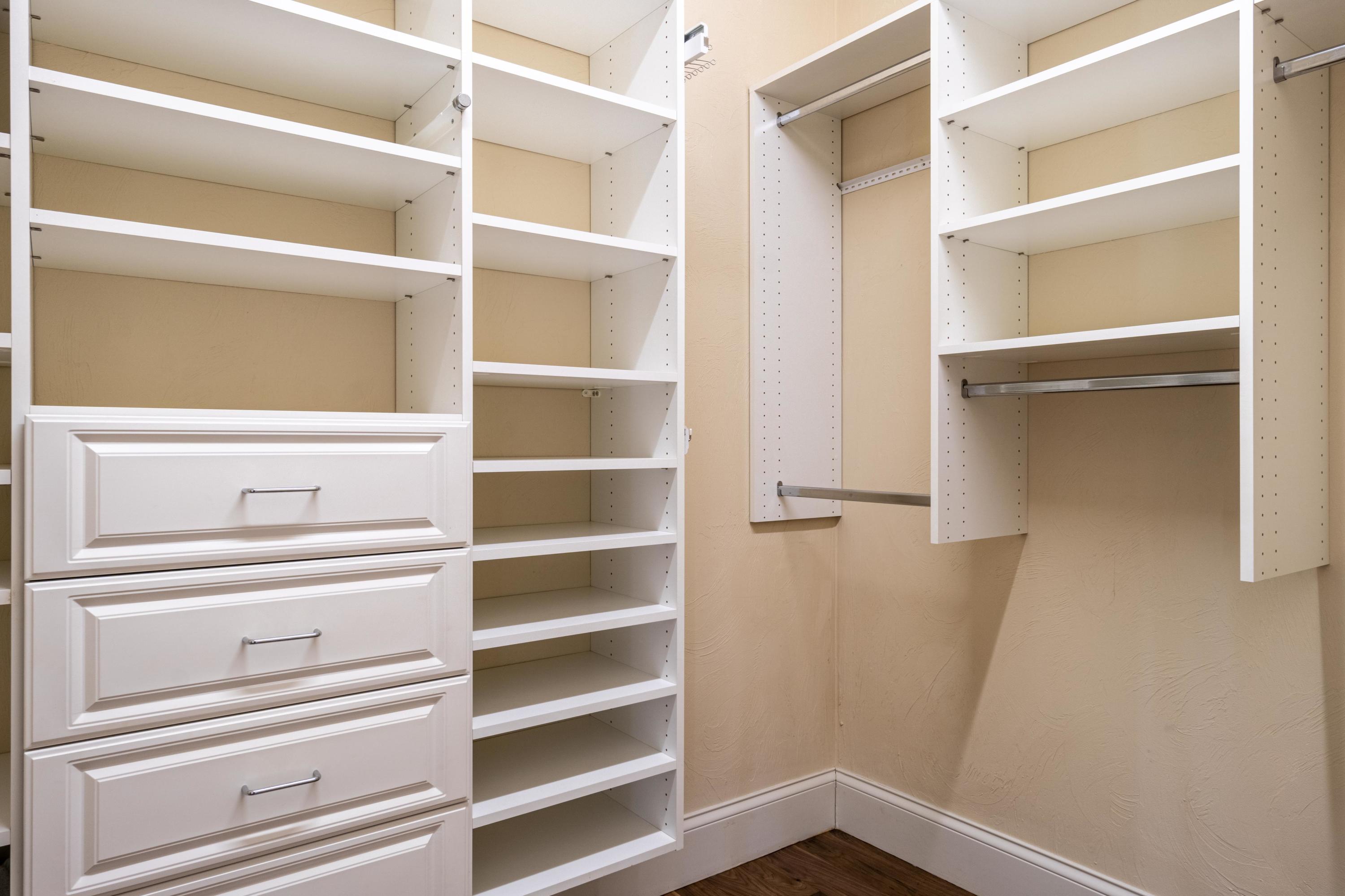 5 Pasture Road Cataumet, MA 02534 - Photo 22 of 52 a view of walk in closet with empty racks