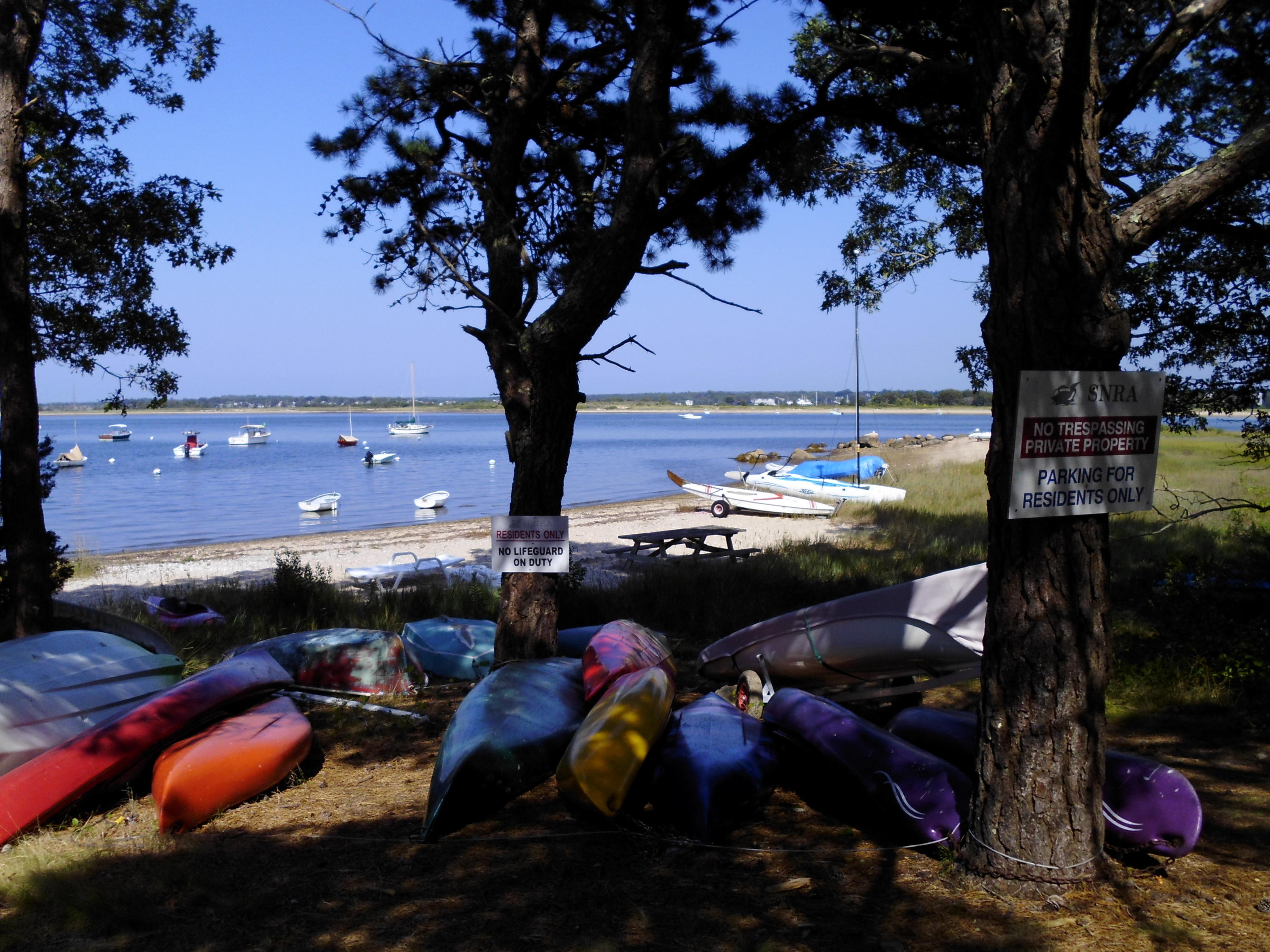 5 Pasture Road Cataumet, MA 02534 - Photo 44 of 52 a view of a backyard of a house with lots of green space