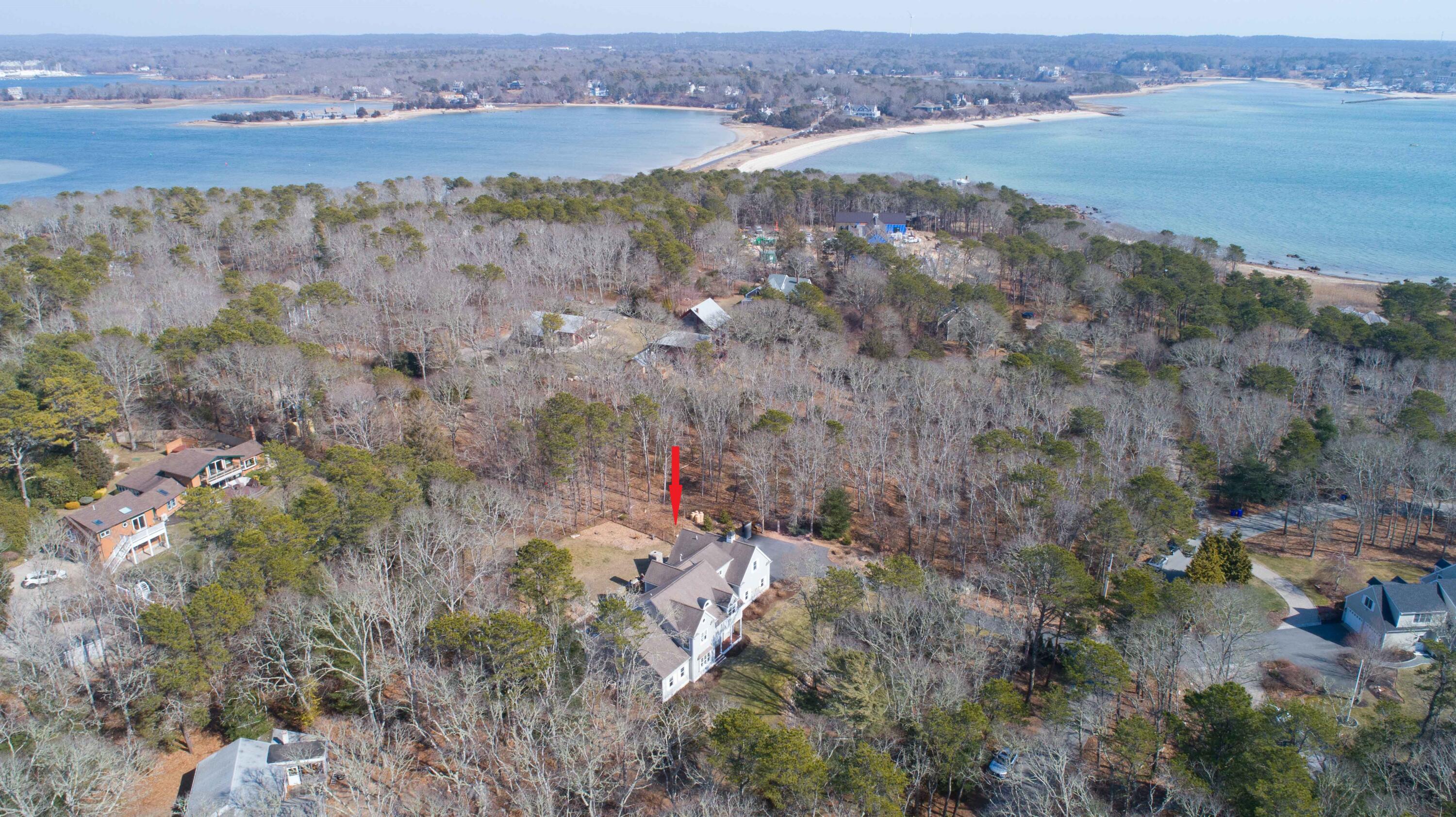 5 Pasture Road Cataumet, MA 02534 - Photo 50 of 52 an aerial view of mountain with beach and ocean view