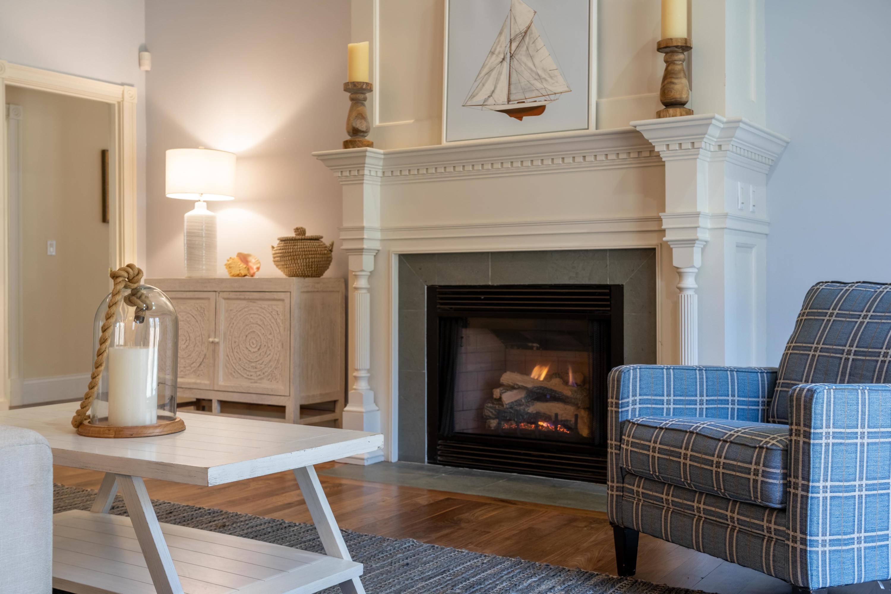 5 Pasture Road Cataumet, MA 02534 - Photo 8 of 52 a living room with furniture and a fireplace