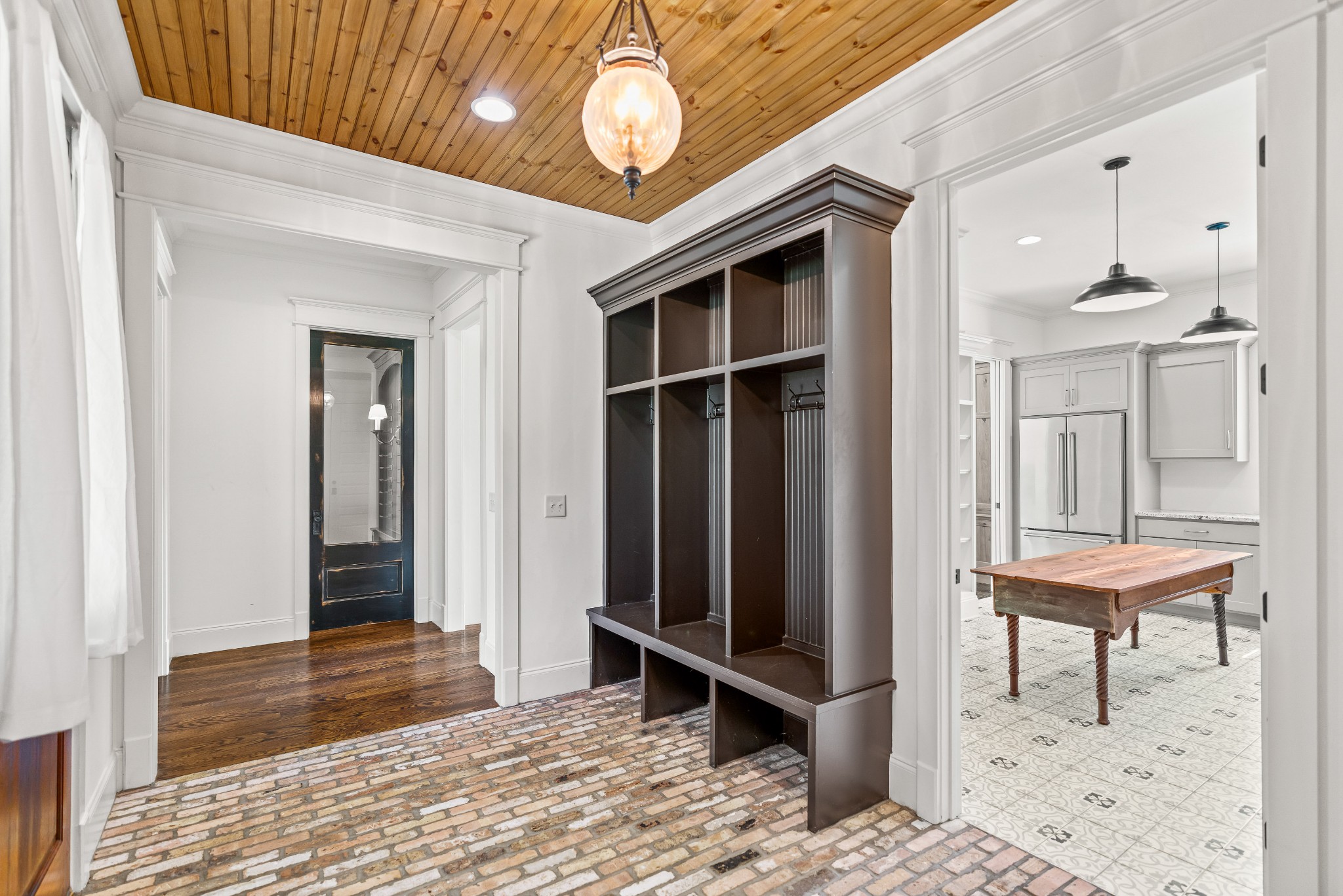 4108 Trinity Road College Grove, TN 37046 - Photo 51 of 70 a view of a hallway with wooden floor and workspace