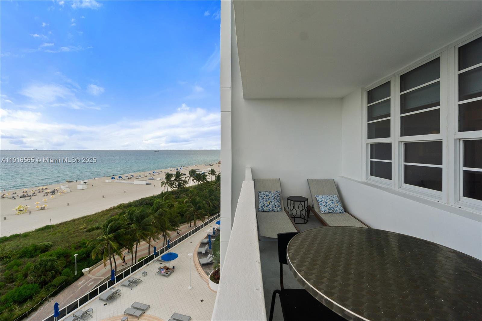 100 Lincoln Road, Unit 847 Miami Beach, FL 33139 - Photo 21 of 23 a view of balcony with furniture