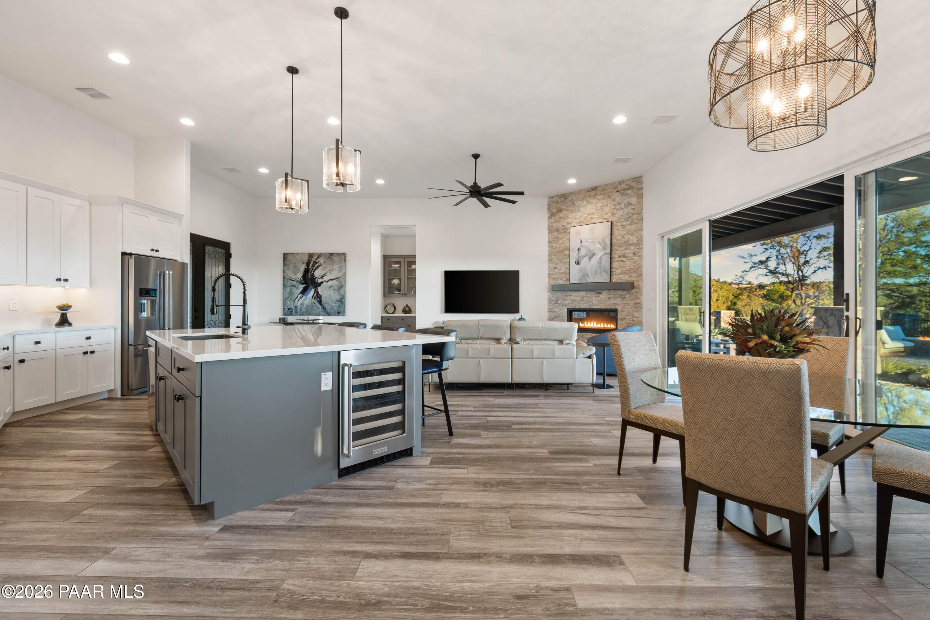 5475 West Three Forks Road Prescott, AZ 86305 - Photo 28 of 65 a view of kitchen with cabinets and wooden floor