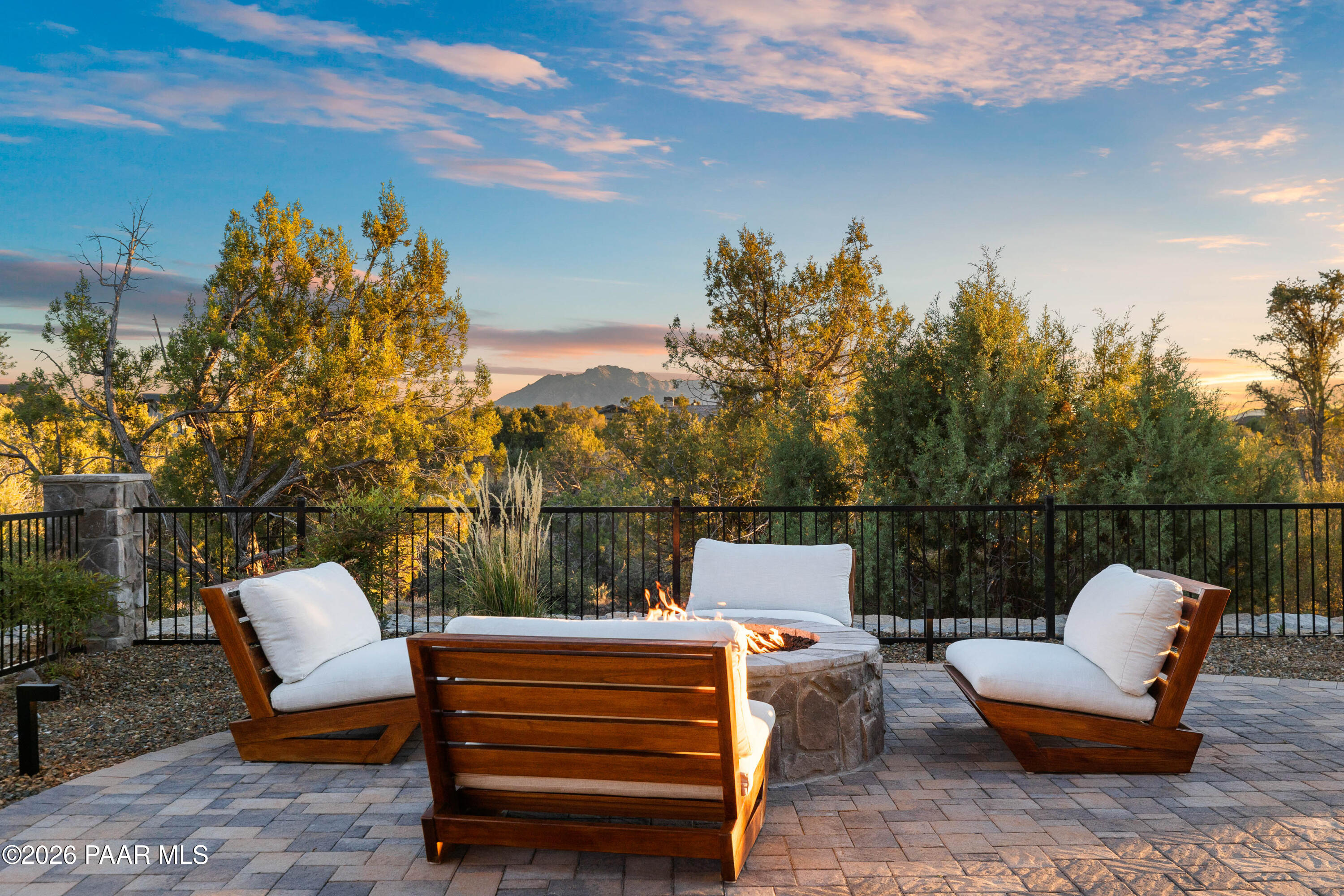 5475 West Three Forks Road Prescott, AZ 86305 - Photo 9 of 65 a roof deck with couches and wooden floor