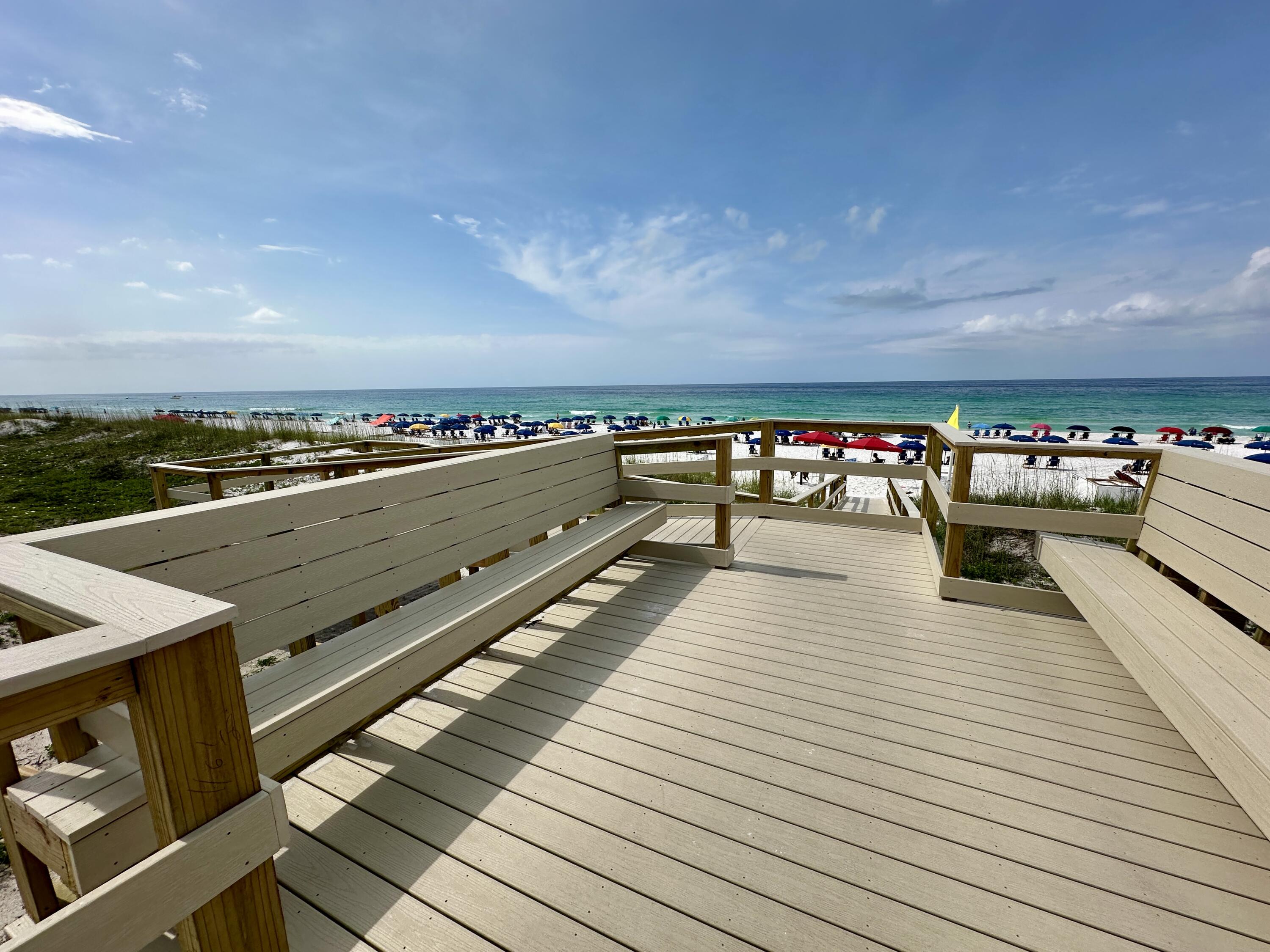 2606 Scenic Gulf Drive, Unit 4107 Miramar Beach, FL 32550 - Photo 27 of 55 a view of balcony with wooden floor