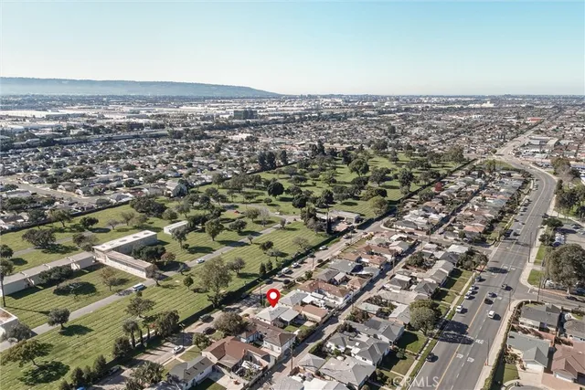 an aerial view of a city
