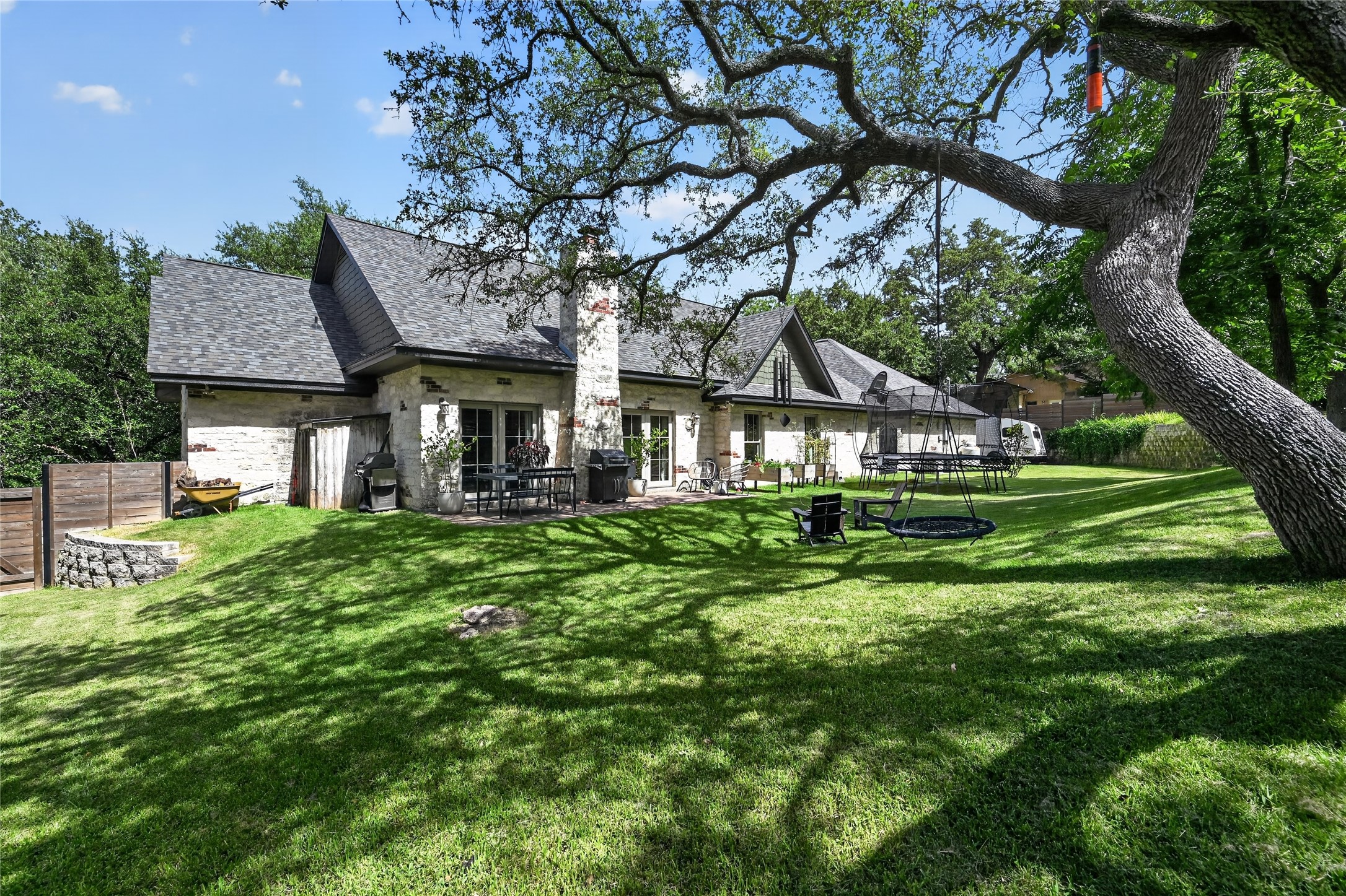 700 Willow Creek Road Salado, TX 76571 - Photo 32 of 39 Expansive backyard shaded by mature live oaks on over one-third acre lot.