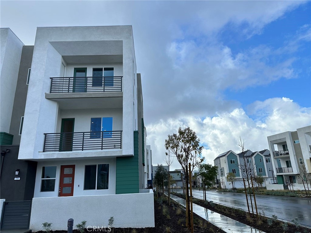 a view of a building with many windows