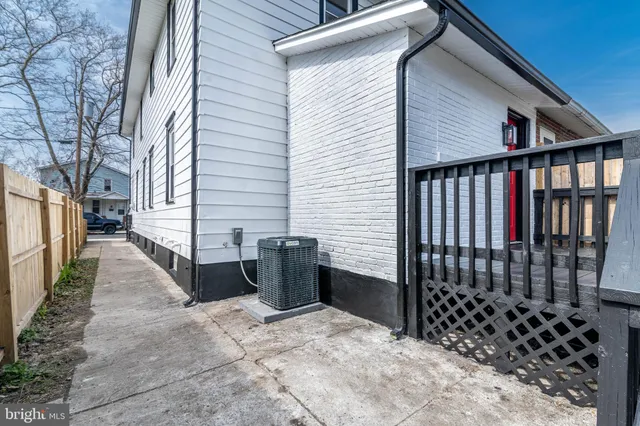 a view of backyard of house