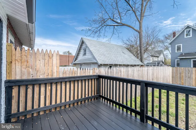a backyard of a house