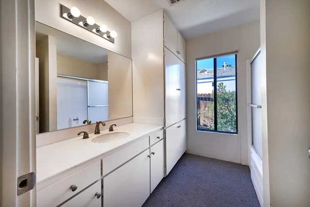 a view of porch with green space