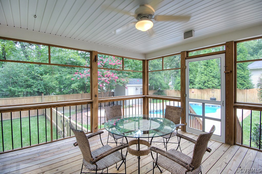 4036 Collingbourne Road Richmond, VA 23235 - Photo 34 of 43 a view of a two chairs in the deck